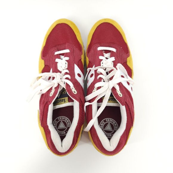 Saucony Red and Yellow Athletic Sneakers - Picture 3 of 9